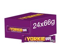 Nestl? Yorkie Raisin and Biscuit Duo Milk Chocolate Bars, 24 x 66 g