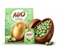 Nestlé Aero Peppermint Chocolate Extra Large Easter Egg Includes 1 Extra Large Egg & 1 Aero Peppermint Chocolate Bubbles Bag Perfect For Easter Egg Hunt Great Gift For Kids & Adults
