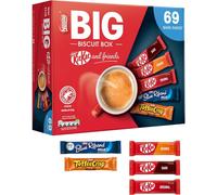 Nestlé Kitkat and Friends Big Biscuit Box | 69 x Chocolate Biscuit Bars - KitKat, Blue Riband, Toffee Crisp | Bulk Chocolate Box 1.357kg