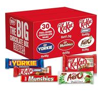 Nestlé Big Chocolate Box 30 Bars - Chocolate Bars Multipack, Assorted Chocolates Gift Box with KitKat, Aero, Yorkie & Munchies