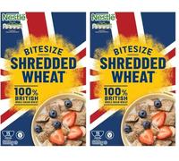 Nestlé Cereals - Shredded Wheat Breakfast Cereal - Bitesize Crunchy Wholegrain Biscuits, High Fibre, No Added Sugar - 625g (Pack of 2)