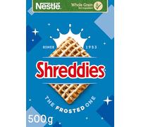 Nestlé Cereals - Shreddies Breakfast Cereal - Bitesize Wholegrain Wheat Cereal - The Frosted One - High Fibre, 5 Vitamins & Iron - 600g