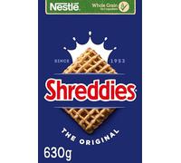 Nestlé Cereals - Shreddies Breakfast Cereal - Bitesize Wholegrain Wheat Squares - The Original - High Fibre, No Added Sugar - 630g