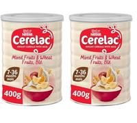Nestle Cerelac Mixed Fruits and Wheat with Milk Infant Cereal, 7 months+, 400 g (Pack of 2)