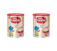 Nestle CERELAC Wheat Based Baby Food Cereal with Milk, 6 months+, Just Add Water, Vegetarian, Halal, No Added Sugar, 16 Servings, 400 g (Pack of 2)