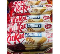 Nestlé Kit Kat Chunky Lotus Biscoff White Chocolate 42g x 24 Count Wall Art for Living Room