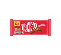 KitKat 2 Finger Milk Chocolate Biscuit Bar Multipack, 12 x 20.7g | Pack of 1