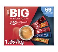 Nestlé Kitkat and Friends Big Biscuit Box | 69 x Chocolate Biscuit Bars - KitKat, Blue Riband, Toffee Crisp | Bulk Chocolate Box 1.357kg