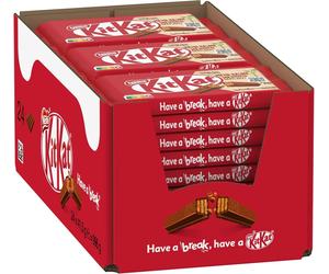 Nestle KitKat Classic Chocolate Bar, Crunchy Bar Milk Chocolate 41.5g (24 Pack)