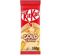 Nestlé KitKat GOLD CRUSH Chocolate Bar 160g - Made in Australia - Caramelised White Chocolate with Crushed Caramel Crisps - Limited Edition Treat - Crunchy, Creamy, Irresistible Indulgence
