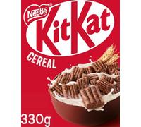 Nestlé KitKat Milk Chocolate Breakfast Cereal 330g | KitKat bar-shaped cereal pieces; high fibre, contains 5 vitamins, source of calcium and iron