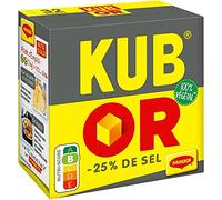 NESTLE MAGGI - Nestle Kub Gold Bouillon Reduced Salt 121g - Pack of 4 - Sold by a set