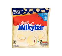 Nestle Milkybar Share Bag 196g x 4 - Creamy White Milkybar Chocolate Buttons for Sharing