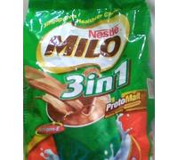 Nestle MILO 3 in 1 Chocolate Malt Drink (1 Pack (18 Sachets))