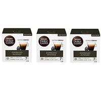 Nestlé Nescafé Dolce Gusto Capsule Espresso Intenso Extra Crema Roasted and Ground Coffee 16 Capsules Intensity 7 Pack of 3