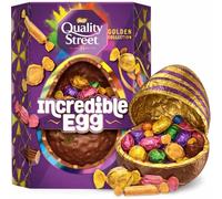 Nestlé Quality Street Chocolate Incredible Gaint Ultimate Golden Collection Easter Egg Caramel Fudge Shell Perfect For Easter Egg Hunt Great Gift For Kids & Adults School Offices