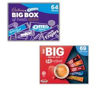 Nestlé The Big Biscuit Box - 69 Bars And Cadbury & Oreo Box Of Treats - 64 Bars (133 Total Snack Bar Boxed) - sold by Persis