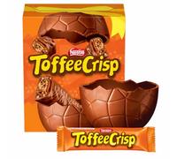 Nestlé Toffee Crisp Large Chocolate Easter Egg With Toffee Crisp Chocolate Bar Perfect For Easter Egg Hunt School Offices Great Gift Idea