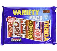 Nestle Variety Mixed Chocolate Bar Multipack, 264 g (Total 6 Bars)