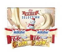 Nestlé White Chocolate Selection Box | 190g of Assorted White Chocolate Treats in Festive Packaging | Ideal for Gifting, Sharing & Seasonal Enjoyment