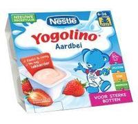 Nestle Yogolino Aardbei 6 mnd 100 g - 4 x 100 g