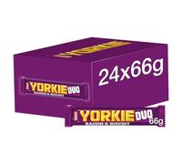 Nestlé Yorkie Raisin and Biscuit Duo Milk Chocolate Bars, 24 x 66 g