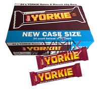 Nestle YORKIE Raisin & Biscuit BAR 24 x 44g Chocolate (New CASE Size)