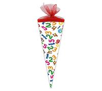 Nestler School cone number monster sugar cone first day of school size: 22 cm round