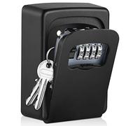 Nestling Outdoor Key Safe Box, Wall Mounted Safety Box for Keys, Waterproof Code Key Box for Safely Store Keys, Car Keys, Credit Cards