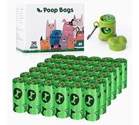 Nestling® Poo Bags for Dog Waste, 540 Dog Poop Bags, Super Strong 100% Leak Proof Biodegradable Dog Poo Bags with Dispenser (Green)