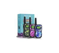 Nestling Walkie Talkie for Children Long Range 3 km, 8 Channels Two-Way Radio VOX 10 Call Tones, Lockable Channels, Christmas Gift, Pack of 3