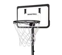 NESTLUNE 148-250CM Height Adjustable Basketball Hoop Kids in Black | Size: 0-18 m NESTLUNE Black 0-18 m