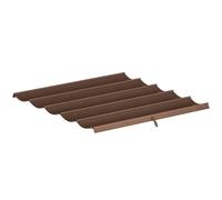 NESTLUNE 2.55x2.5 m Pergola Cover Replacement in Brown | Size: 100 cm x 15 cm NESTLUNE Brown 100 cm x 15 cm