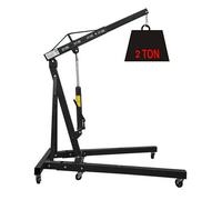 NESTLUNE 2 Ton Tonne Hydraulic Folding Engine Crane Hoist Lift Lifter in Black | Size: 1000mm x 400mm NESTLUNE Black 1000mm x 400mm