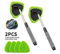 NESTLUNE 2PC Extendable Windshield Cleaning Tool Car Glass Wiper in Green | Size: 100 cm x 100 cm NESTLUNE Green 100 cm x 100 cm