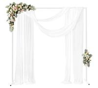 NESTLUNE 2x2m Adjustable Height Arch Backdrop Frame in White | Size: 100 cm x 15 cm NESTLUNE White 100 cm x 15 cm