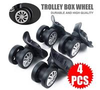 NESTLUNE 4pc Luggage Wheel Suitcase Replacement Wheels Casters in Black | Size: 10000mm x 520mm NESTLUNE Black 10000mm x 520mm