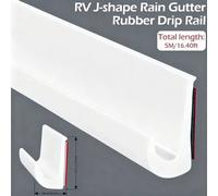 NESTLUNE 5 Meter Drip Stop Door Gutter Rain Deflector in White | Size: 1000mm x 400mm NESTLUNE White 1000mm x 400mm