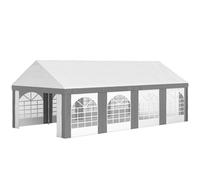 NESTLUNE 8 x 4m Party Tent, Marquee Gazebo with Sides in Grey NESTLUNE Grey