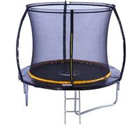 NESTLUNE 8ft Trampoline Kanga Premium With Enclosure in Black | Size: 0-18 m NESTLUNE Black 0-18 m