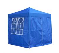 NESTLUNE Blue Waterproof 2x2m Pop Up Gazebo Garden Marquee NESTLUNE Blue