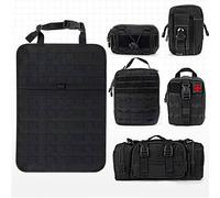 NESTLUNE Car Tactical Seat Back Cover Organizer Panel Vehicle Storage in Black NESTLUNE Black