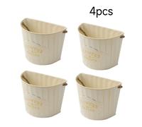 NESTLUNE Cream White 17*14*9.5cm Flower Bucket Metal Flower Pot Planter | Size: 10kg NESTLUNE Cream 10kg