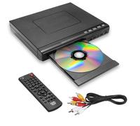 NESTLUNE DVD Player All Region Free DVD CD Disc Player in Black NESTLUNE Black