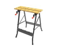 NESTLUNE Folding Trestle Bamboo Work Bench Portable in Natural | Size: 10000mm x 520mm NESTLUNE Natural 10000mm x 520mm