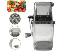 NESTLUNE Hand Crank Portable Manual Ice Crusher Rotary Ice Shaver Machine in Grey | Size: 100 cm x 80 cm NESTLUNE Grey 100 cm x 80 cm