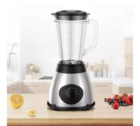 NESTLUNE Home Kitchen 1200W Blender, 5-Speed Dual Cup in Silver | Size: 100 cm x 15 cm NESTLUNE Silver 100 cm x 15 cm