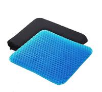 NESTLUNE Honeycomb Gel Seat Cushion Double Layer Thick Egg Sitting Chai in Blue | Size: 100 cm x 190 cm NESTLUNE Blue 100 cm x 190 cm
