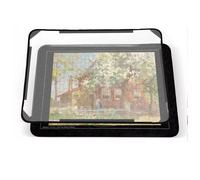 NESTLUNE Jigsaw Puzzle Mat Non Slip Felt Pad With Sorting Trays Cover in Black | Size: 100 cm x 100 cm NESTLUNE Black 100 cm x 100 cm