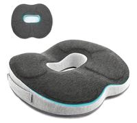 NESTLUNE Memory Foam Donut Ring Cushion Orthopedic Coccyx Pain in Grey | Size: 100 cm x 190 cm NESTLUNE Grey 100 cm x 190 cm